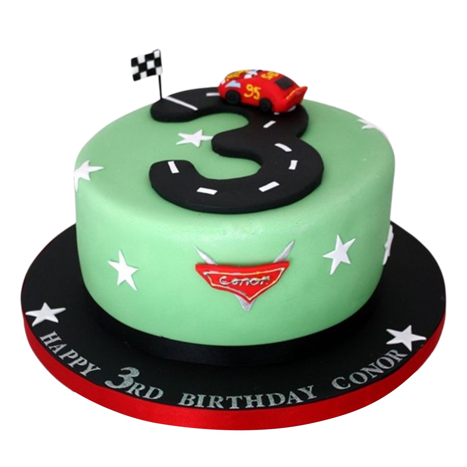 Lightning McQueen Cake V3